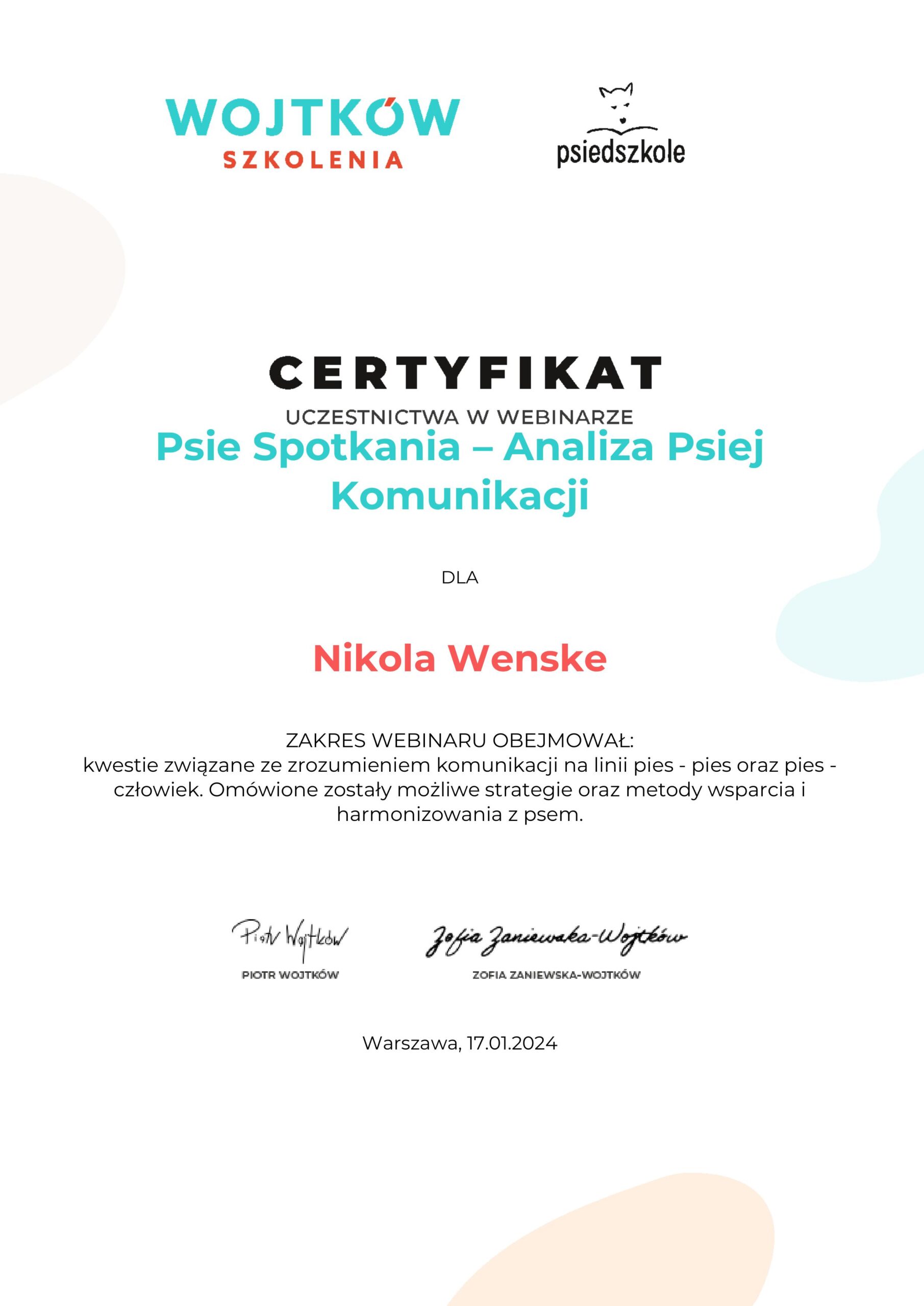 5.nikolawenske-Psie-Spotkania-8211-Analiza-Psiej-Komunikacji-Certyfikat-uczestnictwa-webinary-Wojtkow-Szkolenia
