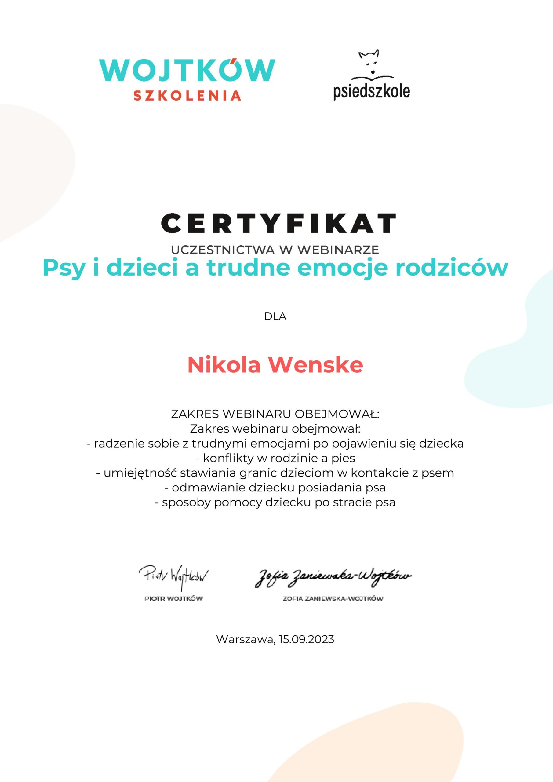 5.nikolawenske-strongPsy-i-dzieci-a-trudne-emocje-rodzicowstrong-Certyfikat-uczestnictwa-webinary-Wojtkow-Szkolenia